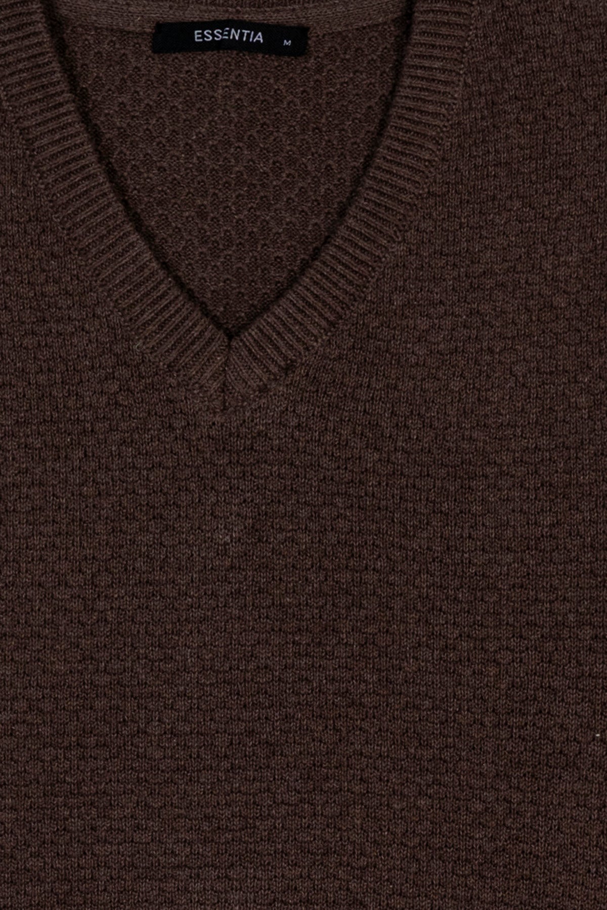 Brown Men&#39;s V Neck Sweater