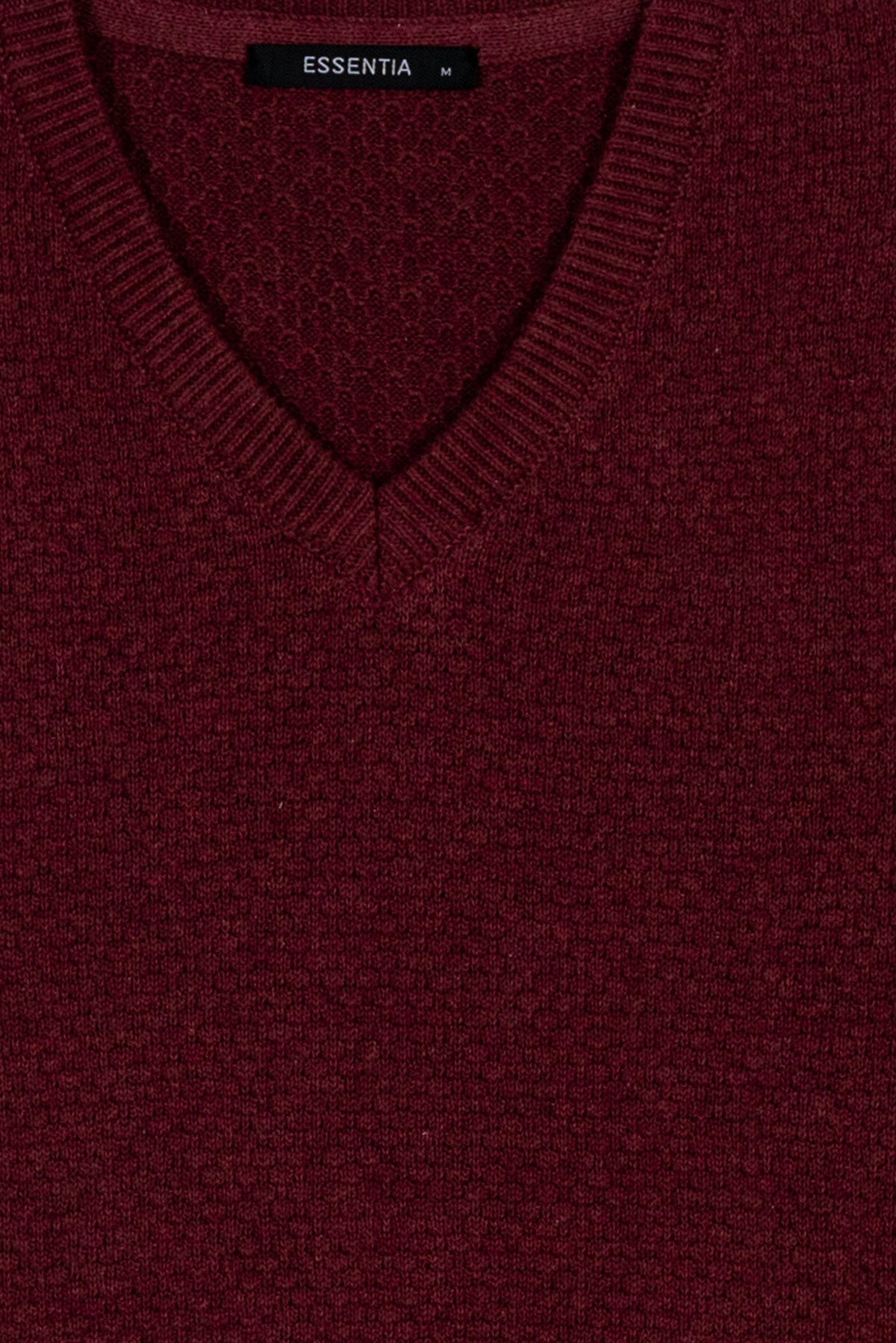 Maroon Men&#39;s V Neck Sweater