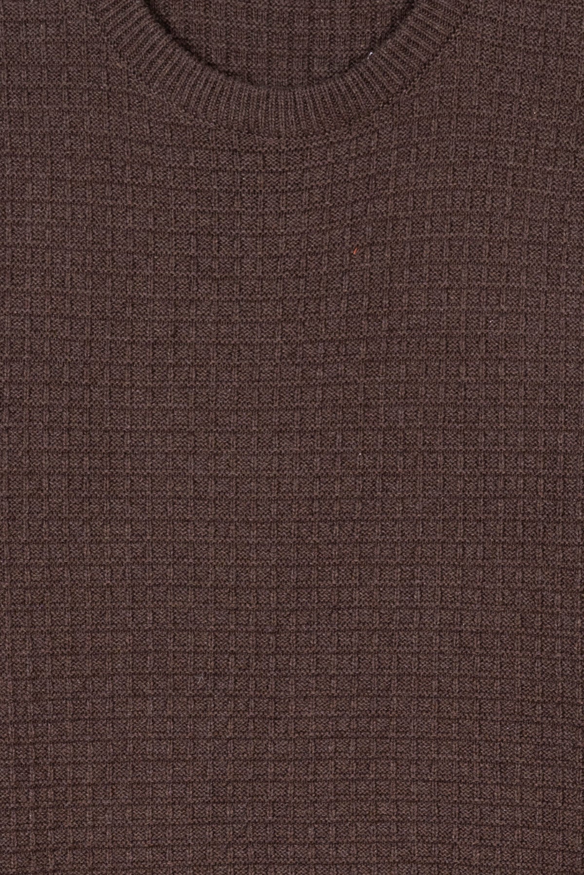 Brown Round Neck Men&#39;s Sweater