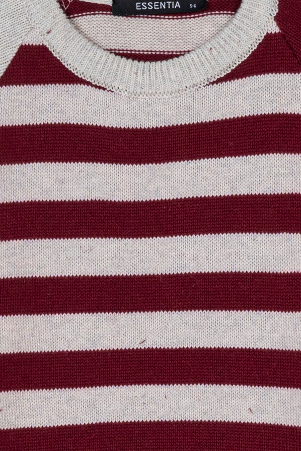 Maroon Striped Boy&#39;s Sweater