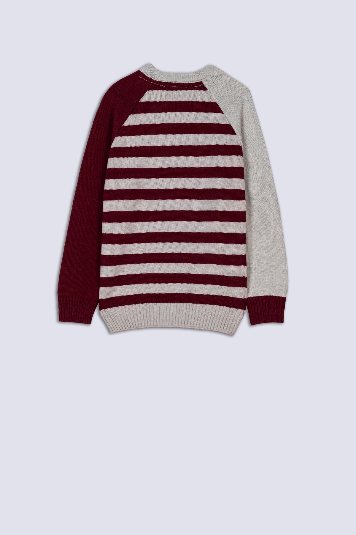 Maroon Striped Boy&#39;s Sweater