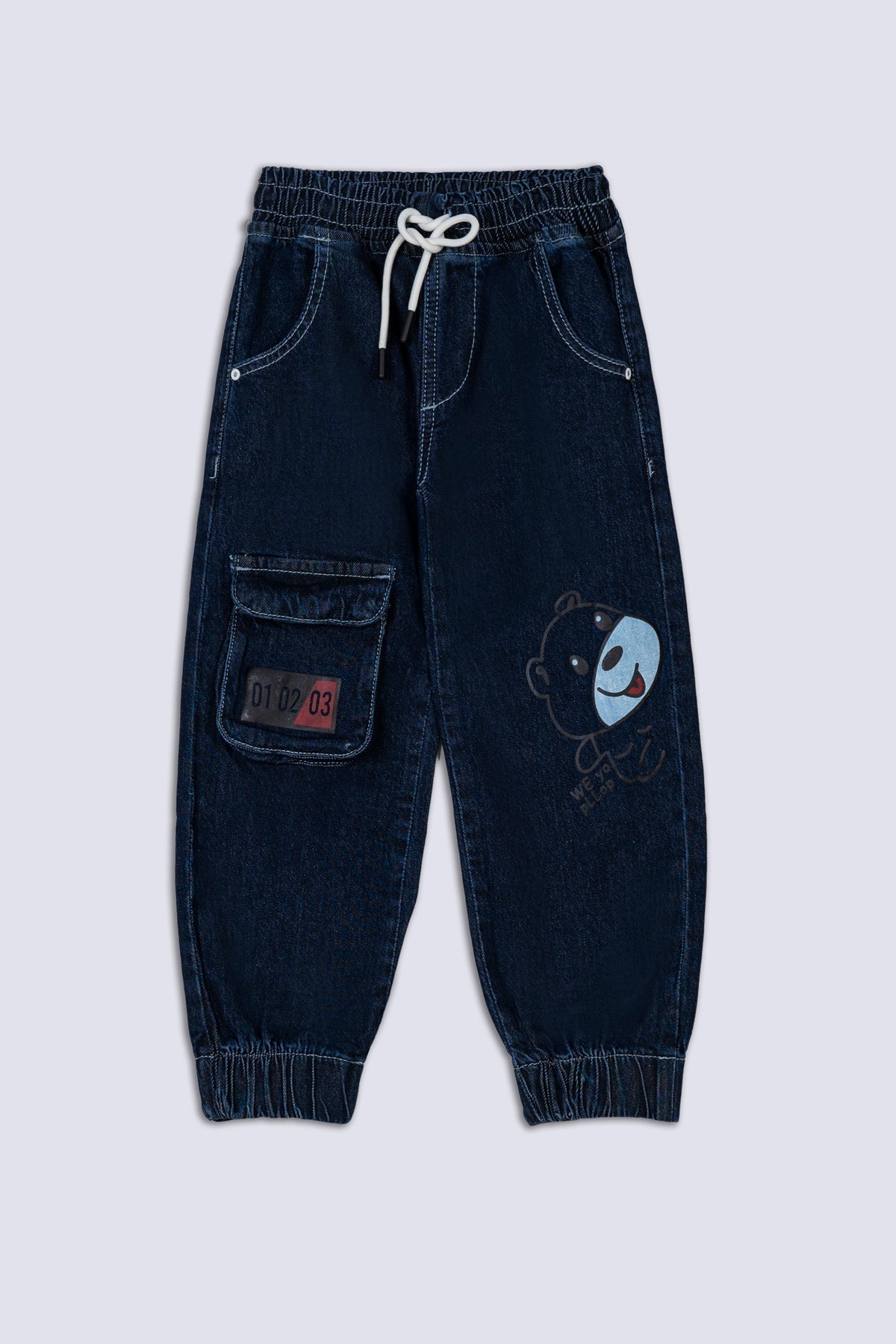 Blue 5 Pockets Kid&#39;s Trouser