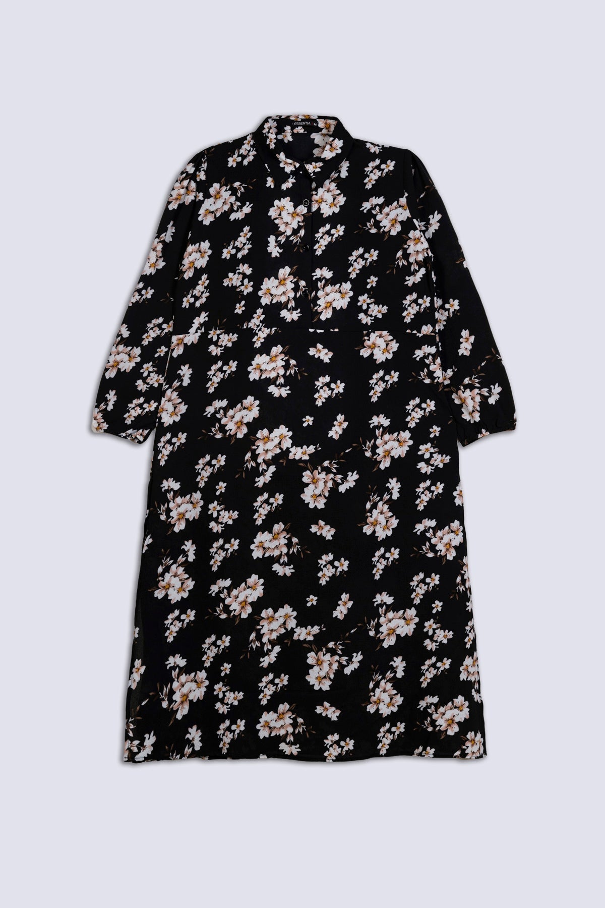 Black Floral Ladies Top