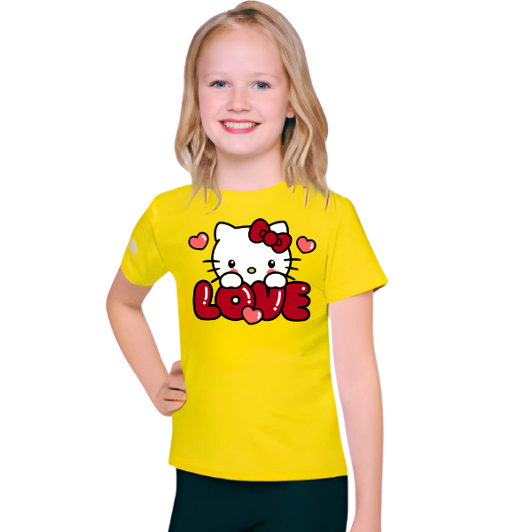 Kitty Love T Shirt For Kids