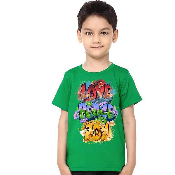 LOVE,PEACE,JOY KIDS T SHIRT