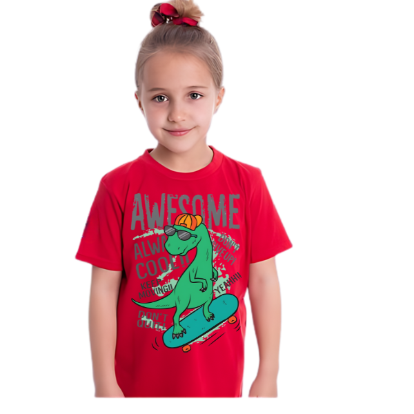 AWESOME DINO T Shirt for Kids