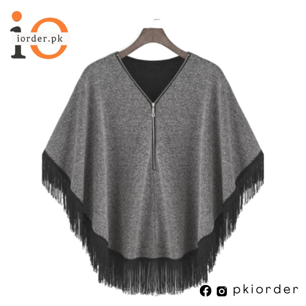 Eagle Zipper Cape Poncho