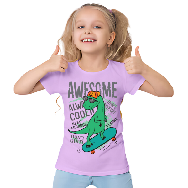 AWESOME DINO T Shirt for Kids