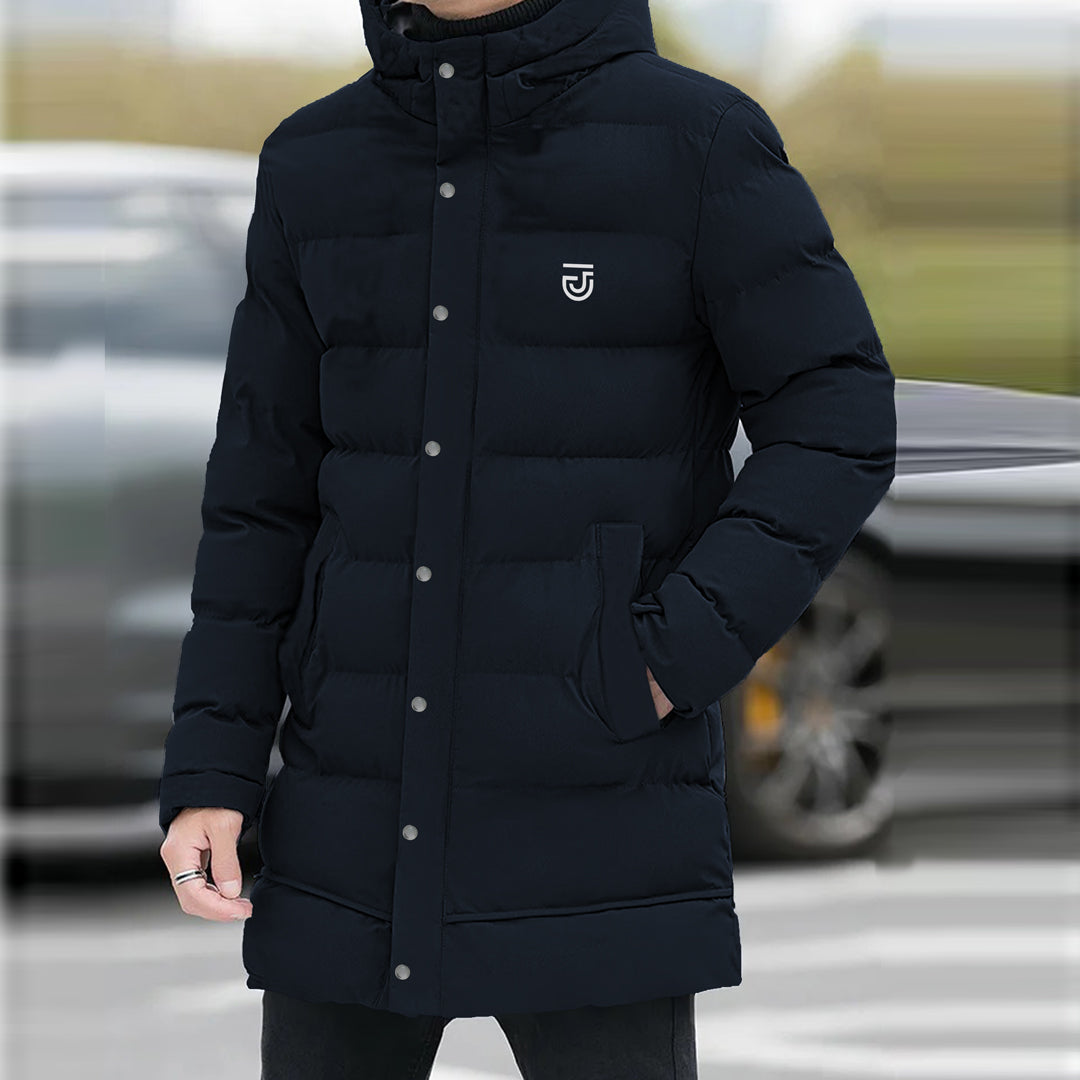 Jupiter Thick Padded Hooded Long Puffer Jacket For Men