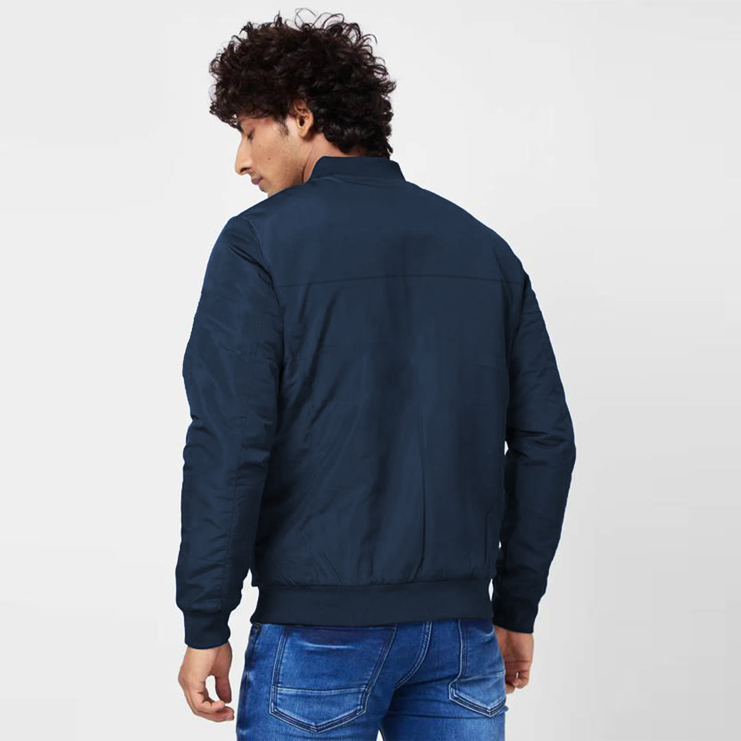 Imported Premium Logo Sherpa Lining Bomber Jackets For Men