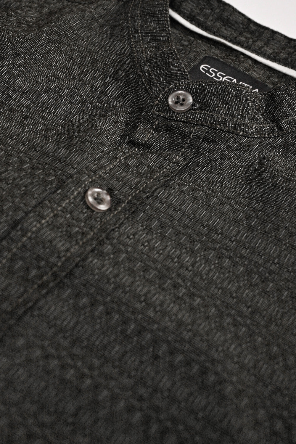 Men&#39;s Dark Grey Casual Shirt