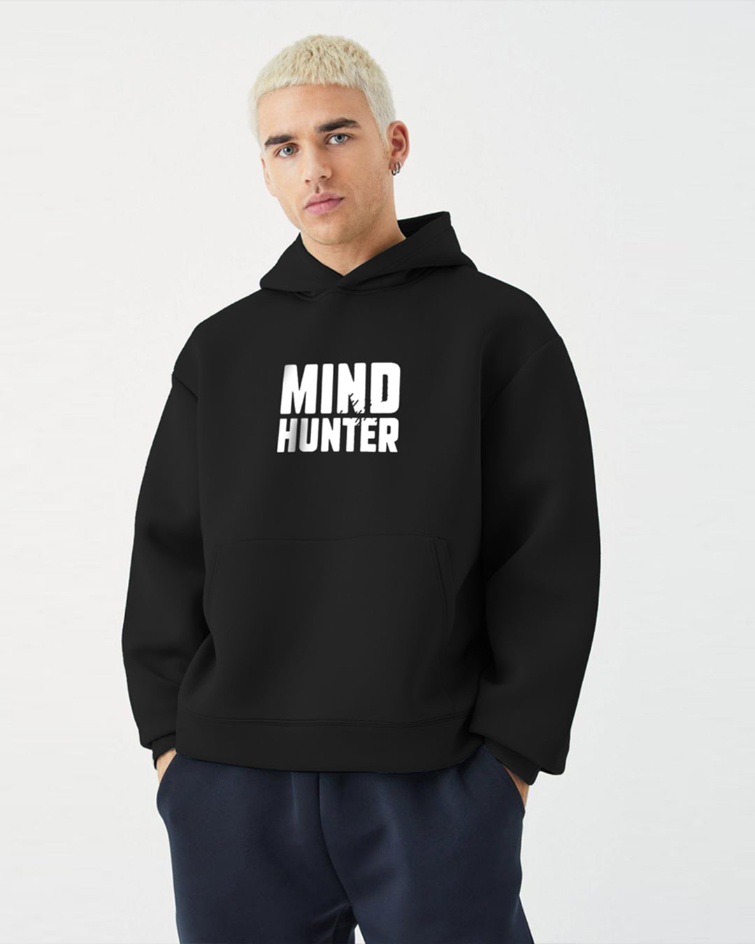 Jupiter Hotep Oversized Mind Hunter Printed Hoodie