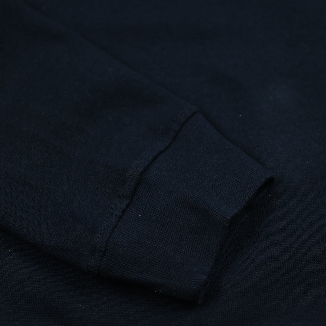 Contrast Pocket Fleece Made Navy Sweatshirt For Men