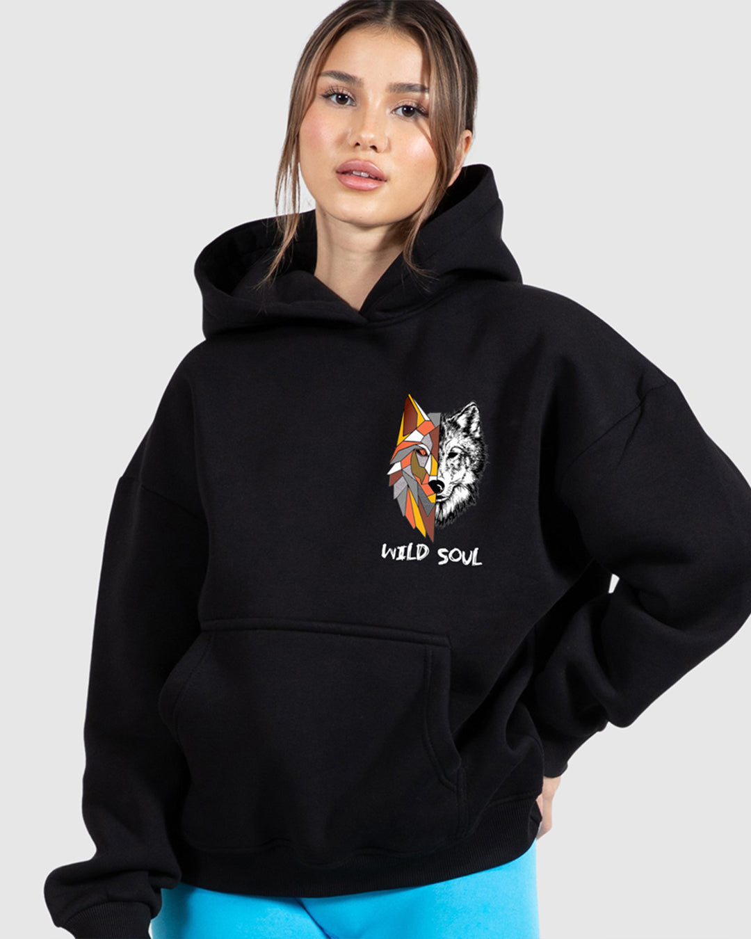 Jupiter Hotep Oversized Wild Soul Printed Hoodie