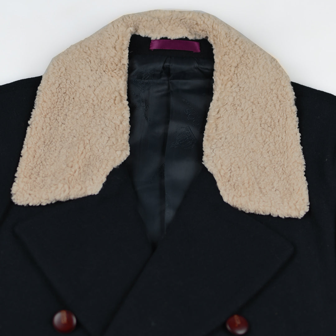 Imported Fur Collar Double Breasted Casual Coat For Men