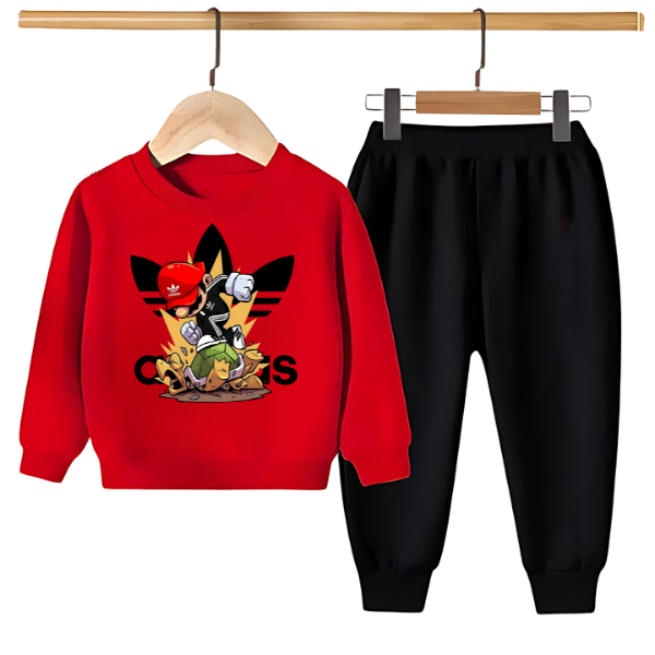 ADIDAS PRINTED SWEATSHIRT SET