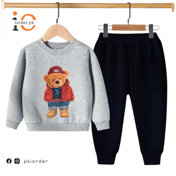 Cute Bear Kids Sweatshirt &amp; Pant