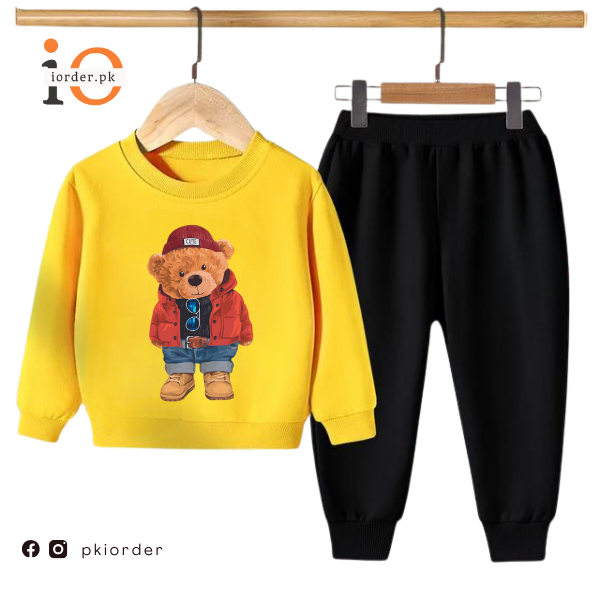 Cute Bear Kids Sweatshirt &amp; Pant