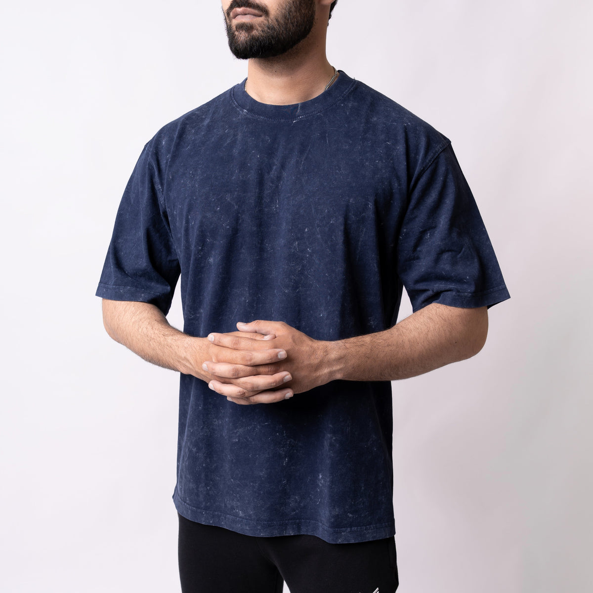 Acid Wash Navy Oversize Tee