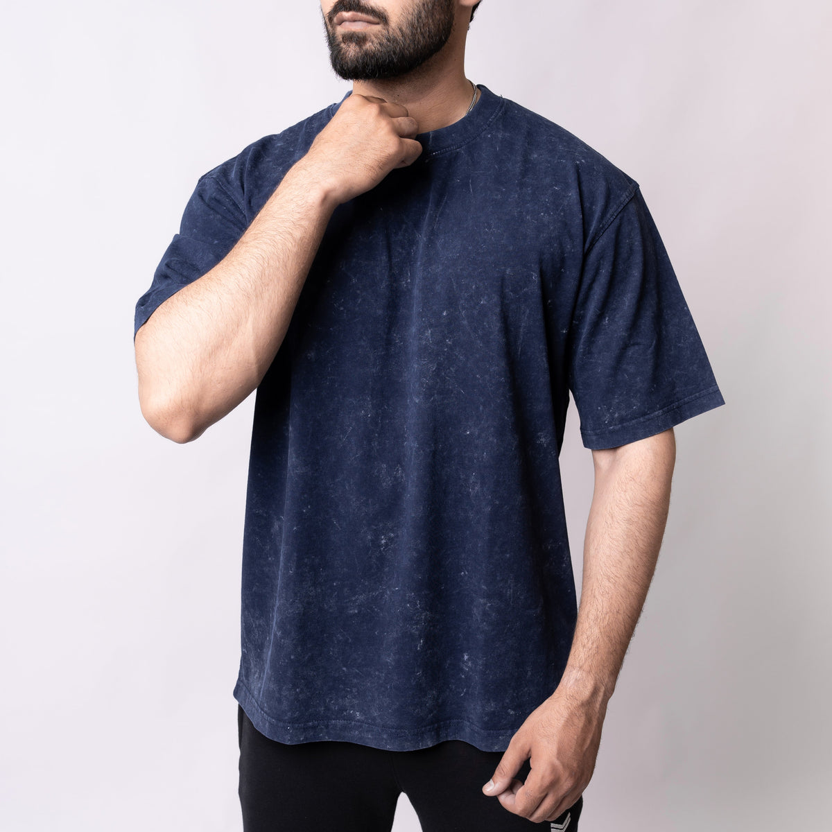 Acid Wash Navy Oversize Tee