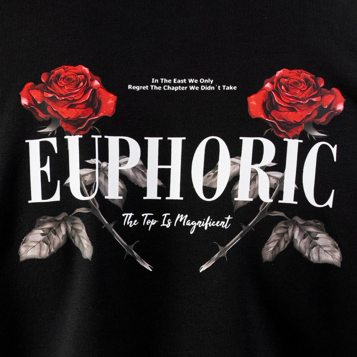 Black Euphoric Oversize Hoodie