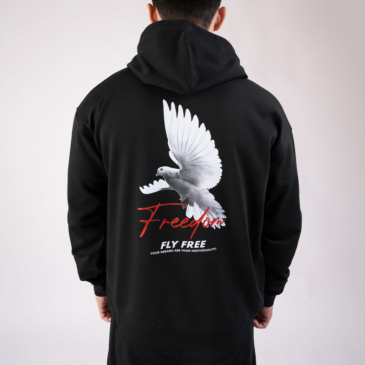 Black Freedom Oversize Hoodie