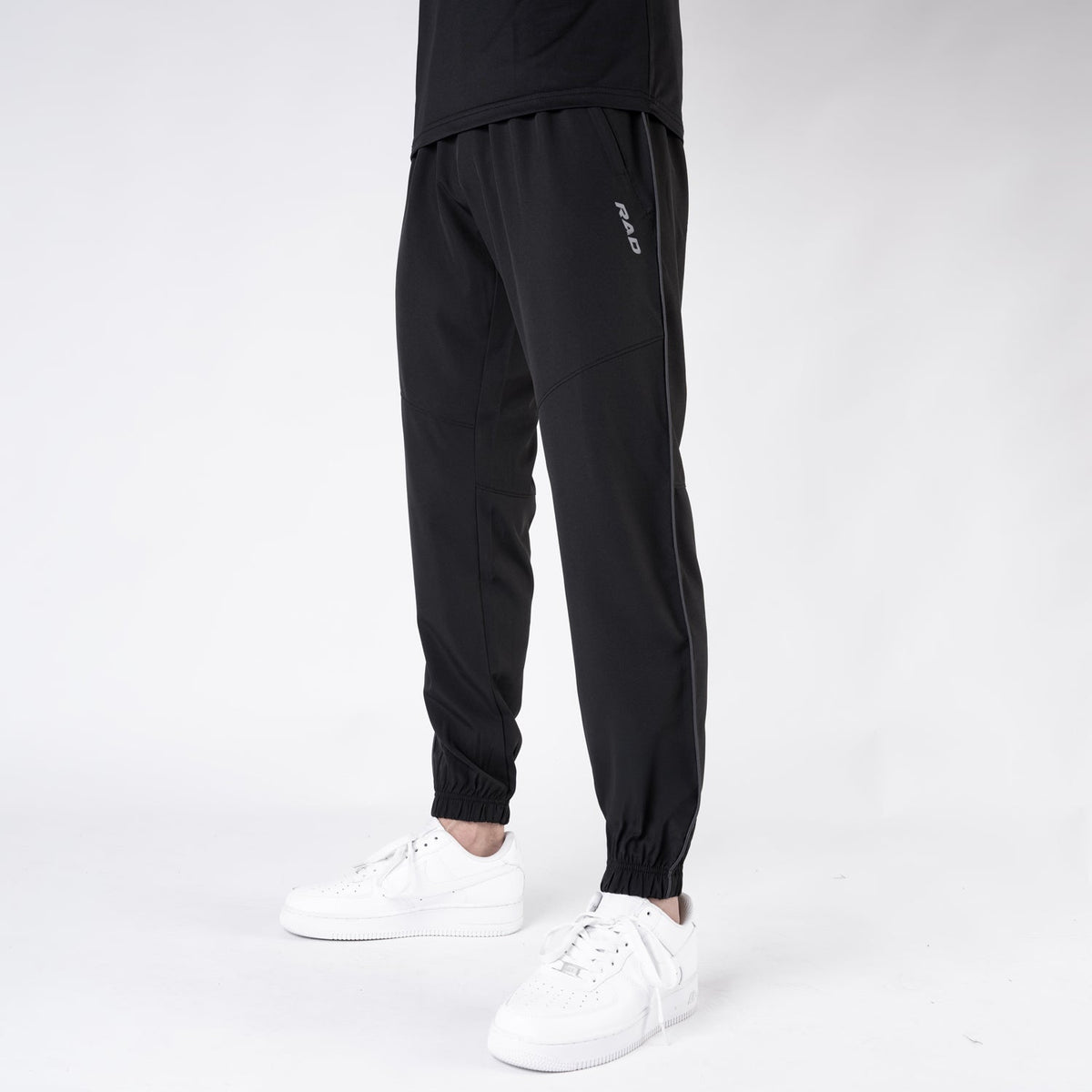 Black with Gray Piping Premium Micro Stretch Tech Pants