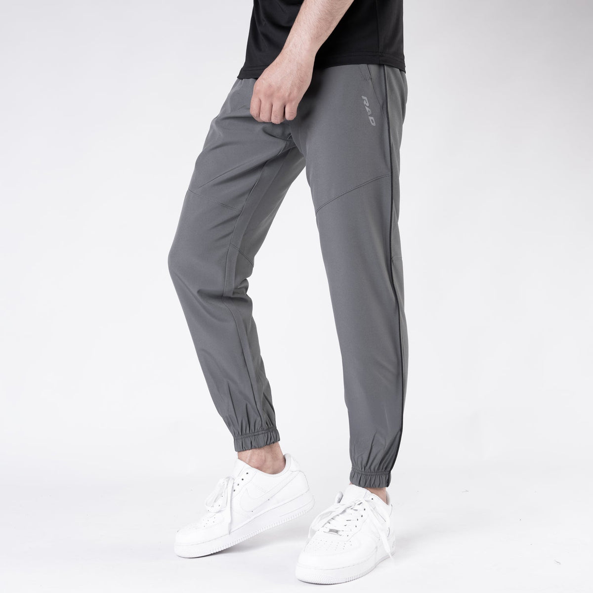 Gray with Black Piping Premium Micro Stretch Tech Pants