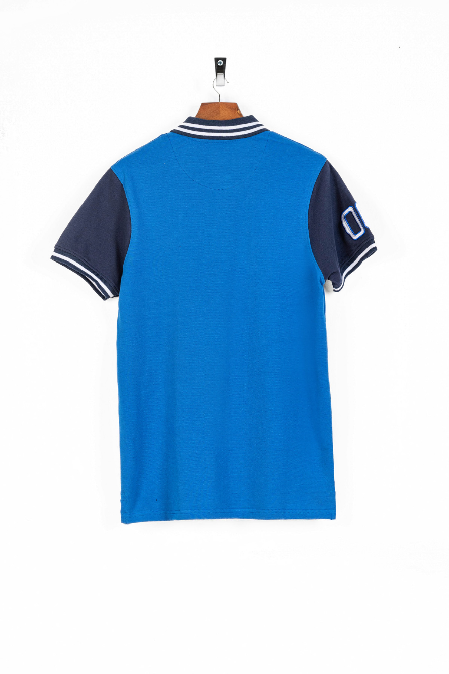 Royal Blue Contrast Polo Shirt