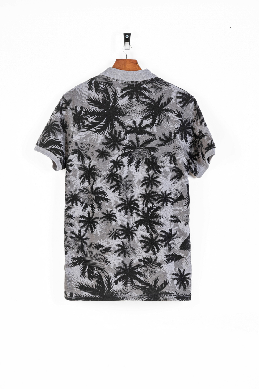 Men&#39;s Tropical Printed Polo Shirt.