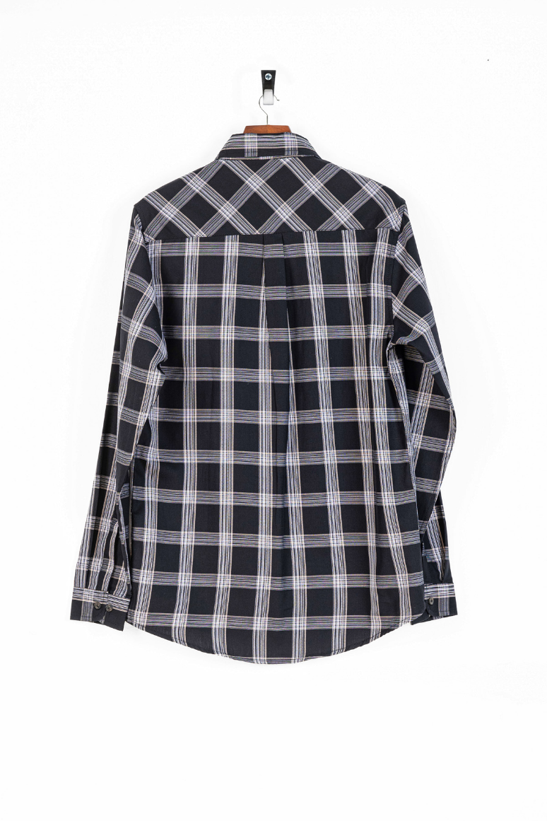 Men&#39;s Black Checkered Shirt