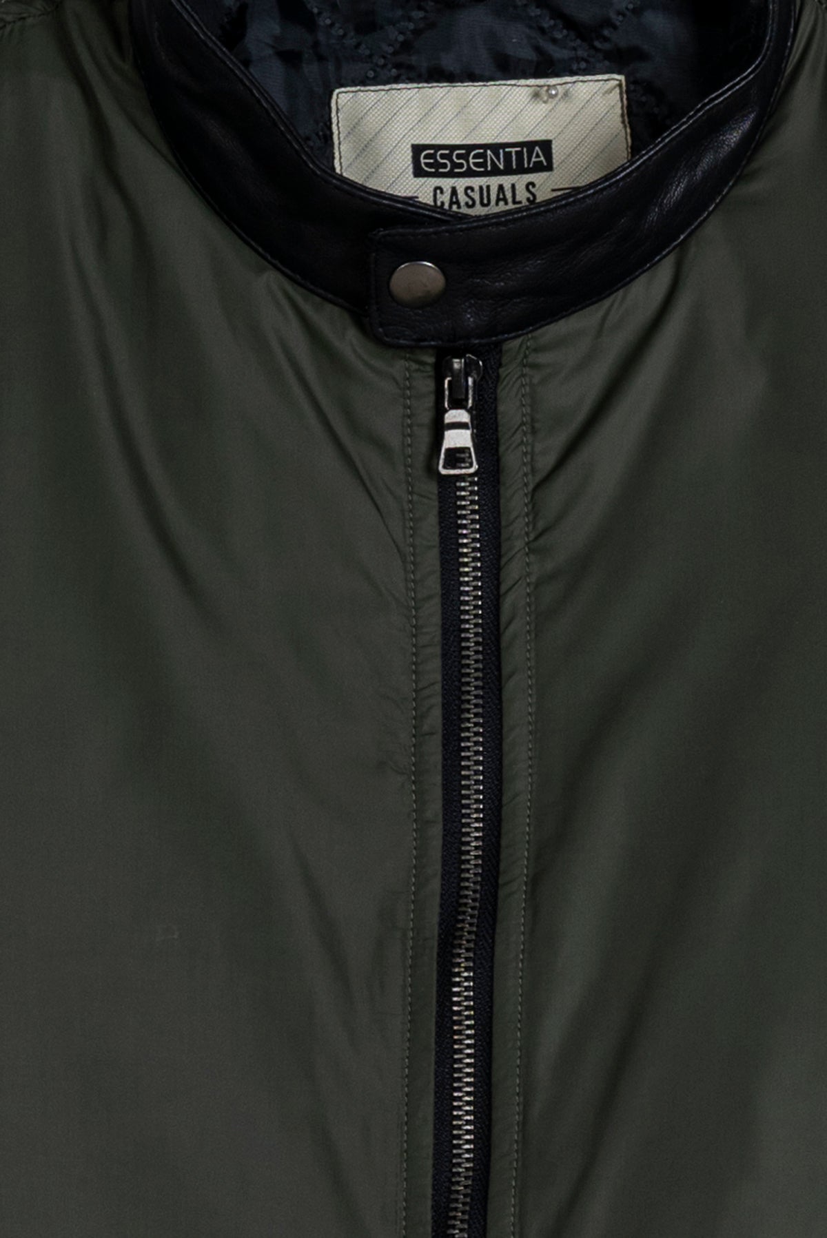 Olive Micro Fabric Men&#39;s Jacket.