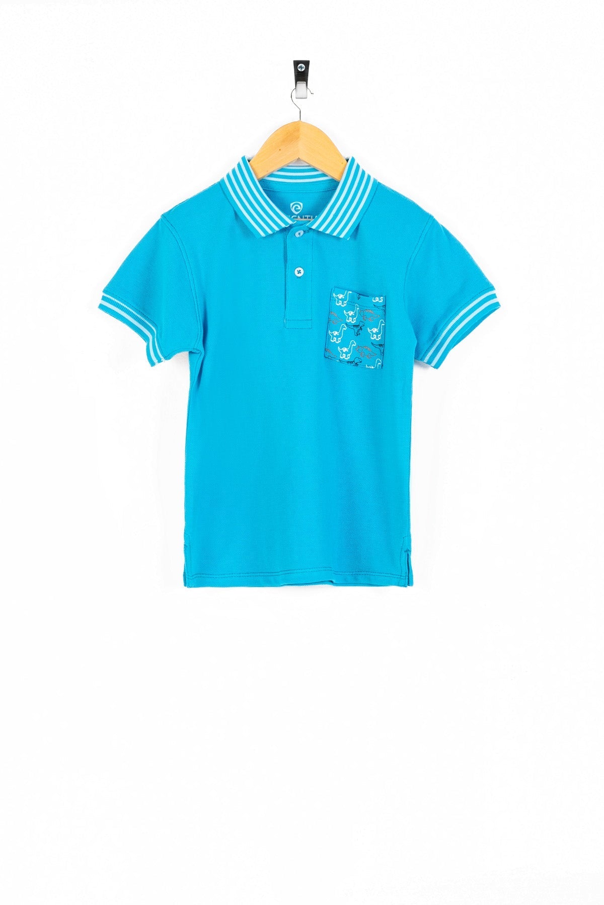 Animal Pocket Tipped Boy&#39;s Polo Shirt