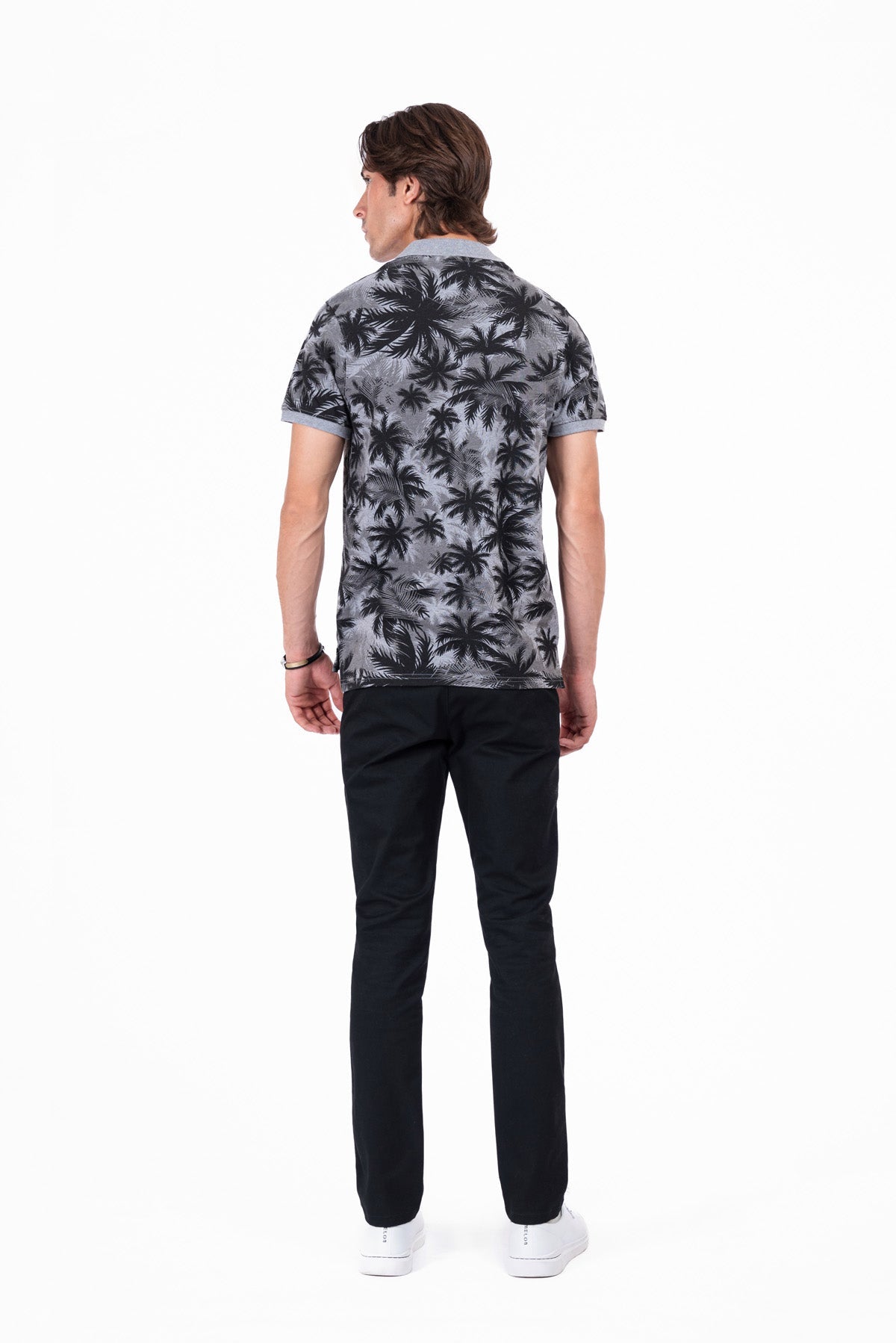 Men&#39;s Tropical Printed Polo Shirt.