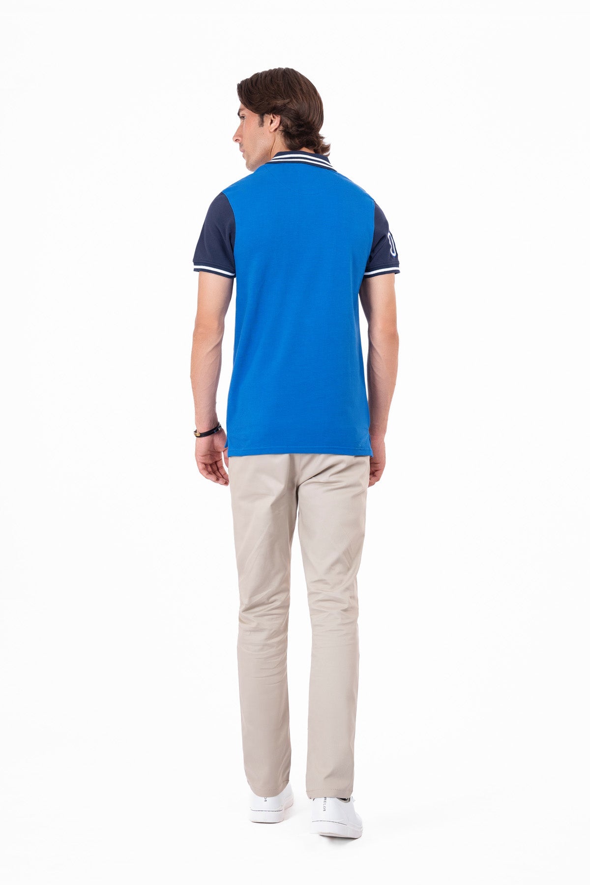 Royal Blue Contrast Polo Shirt