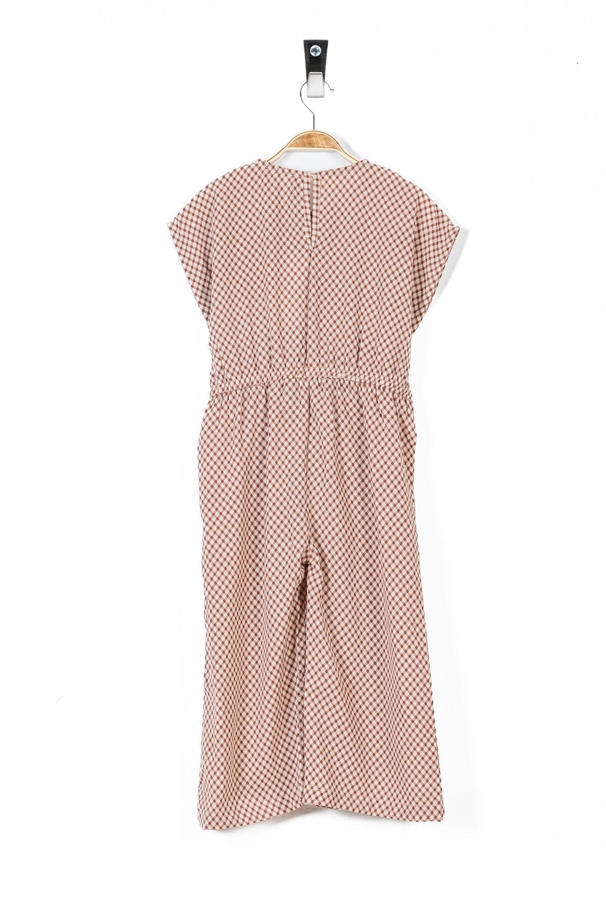 Geometric Print Belted Girl&#39;s Jumpsuit