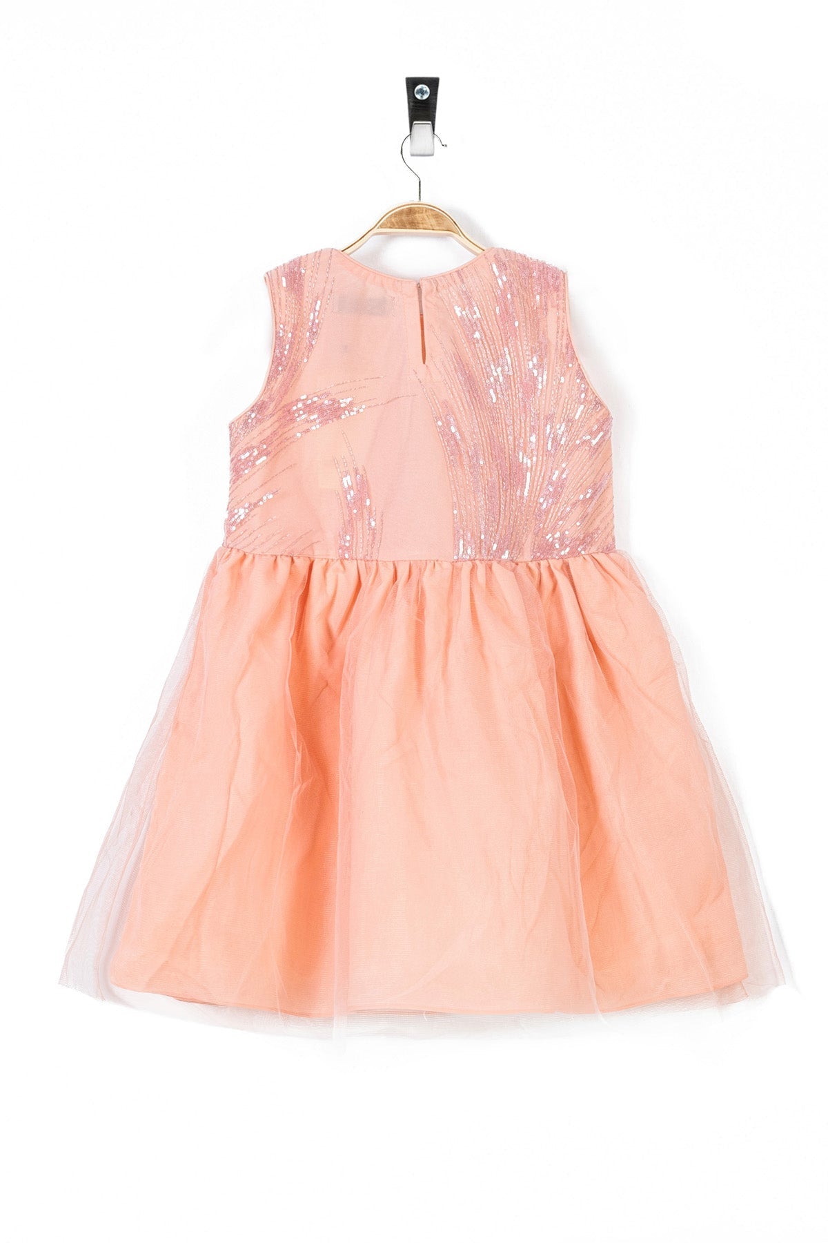 Peach Party Girl&#39;s Frock