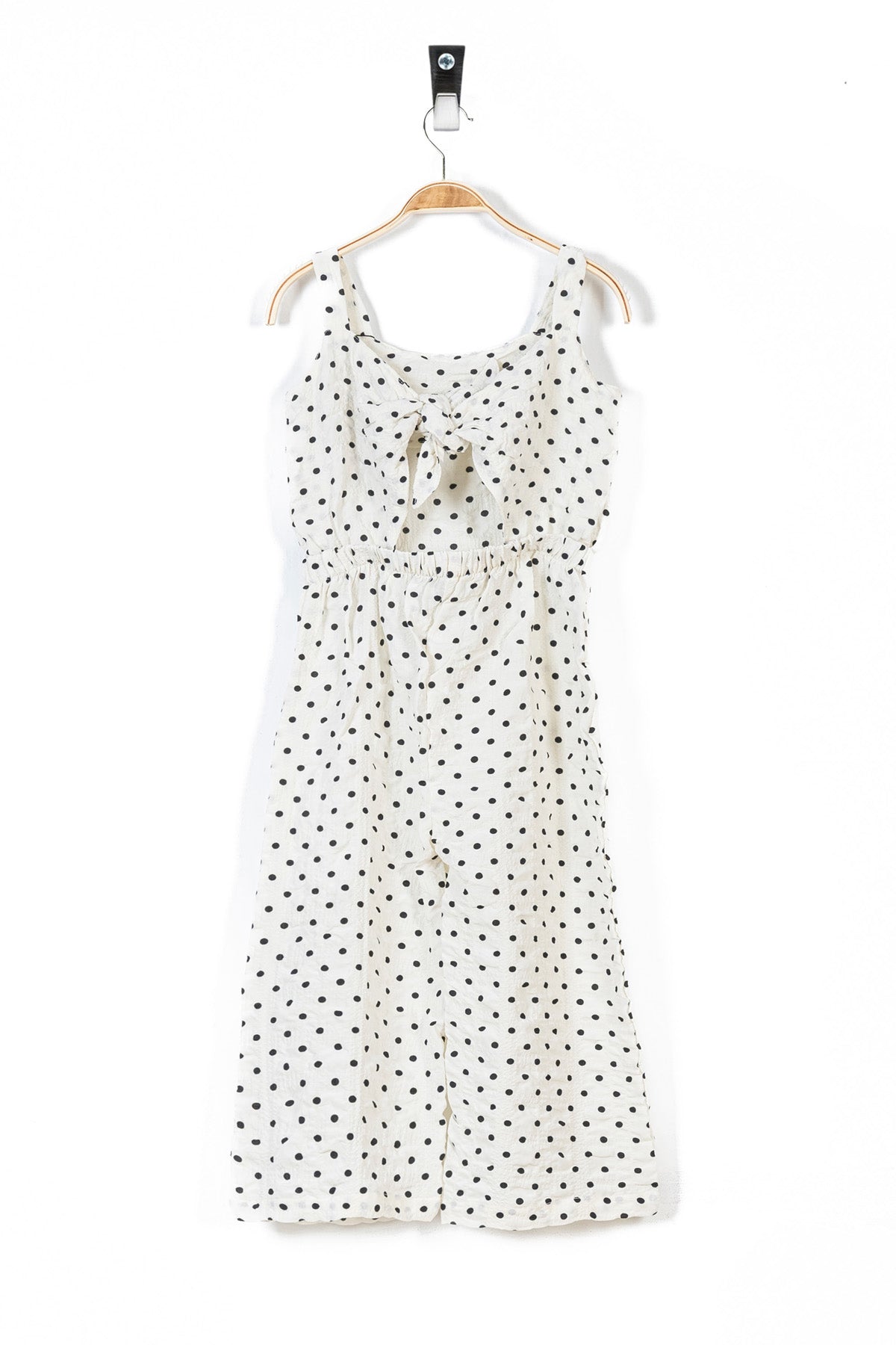 White Polka Dots Girl&#39;s Jumpsuit