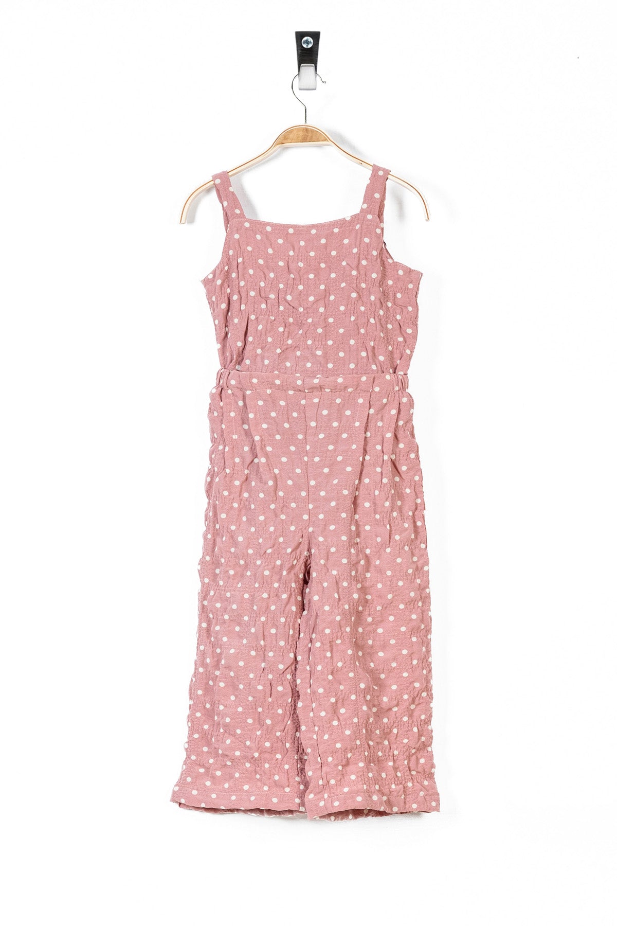 T-Pink Polka Dots Girl&#39;s Jumpsuit