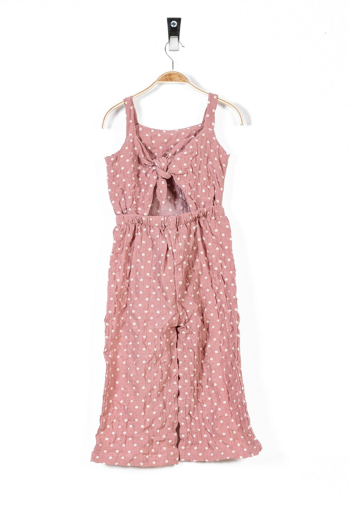 T-Pink Polka Dots Girl&#39;s Jumpsuit