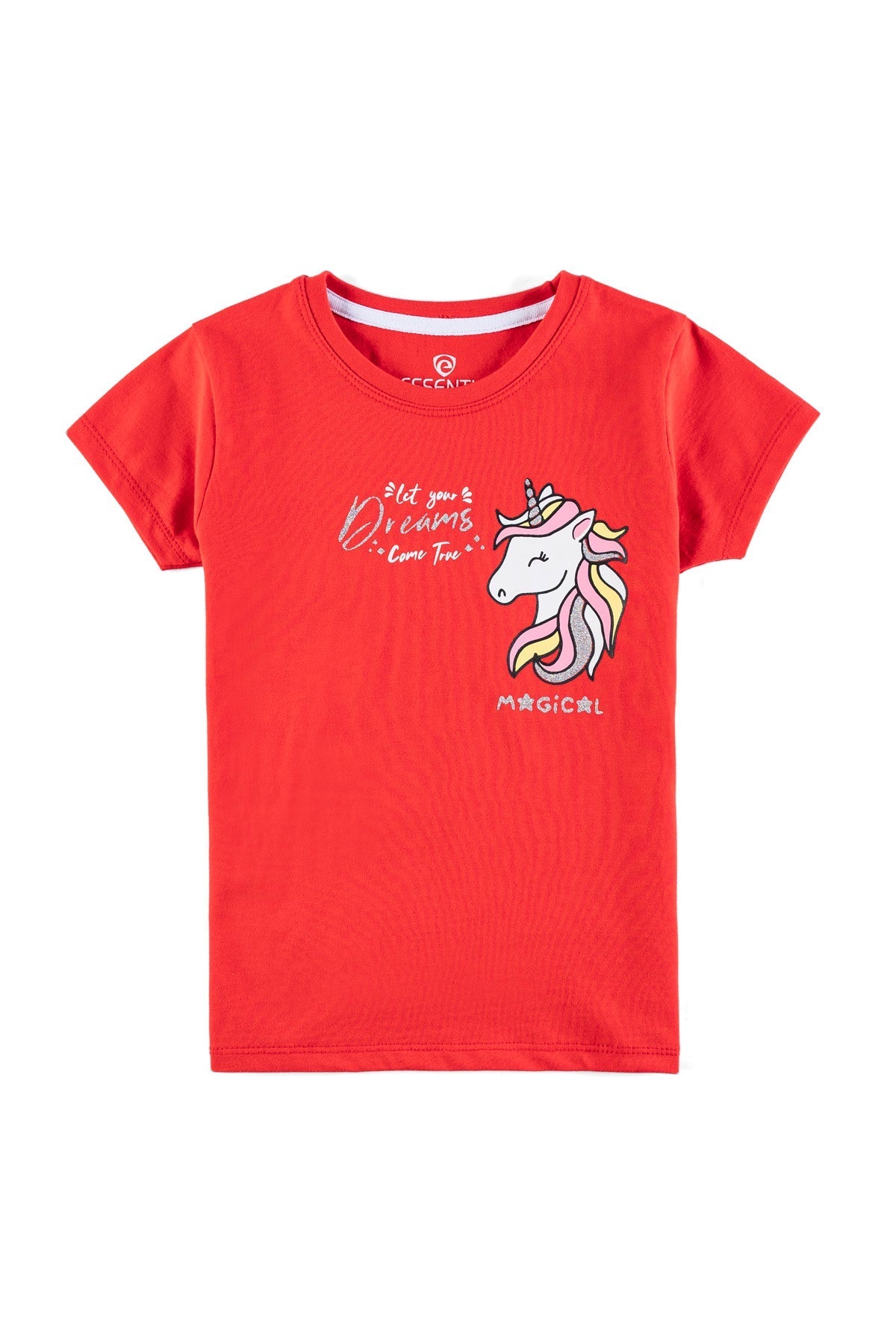 Unicorn Printed Girl&#39;s T-Shirt.