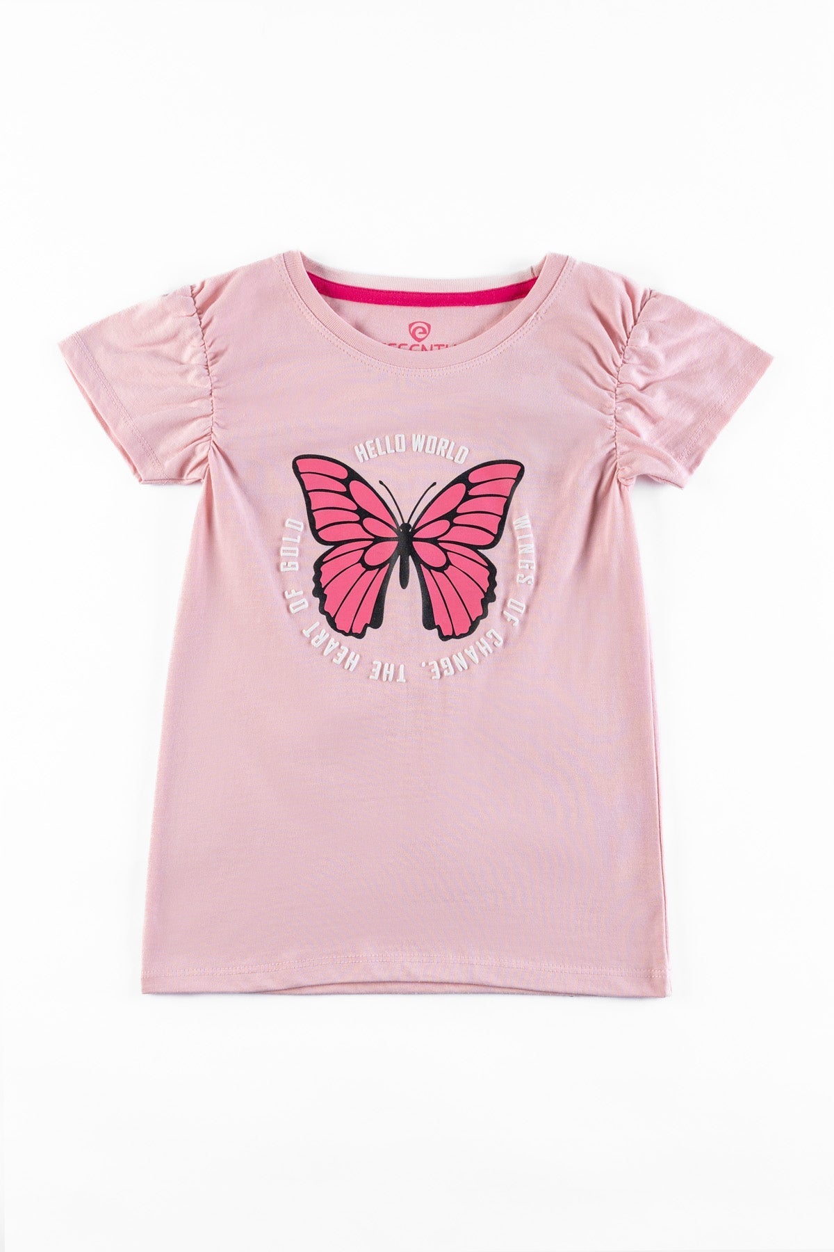 Butterfly Printed Girl&#39;s T-Shirt.