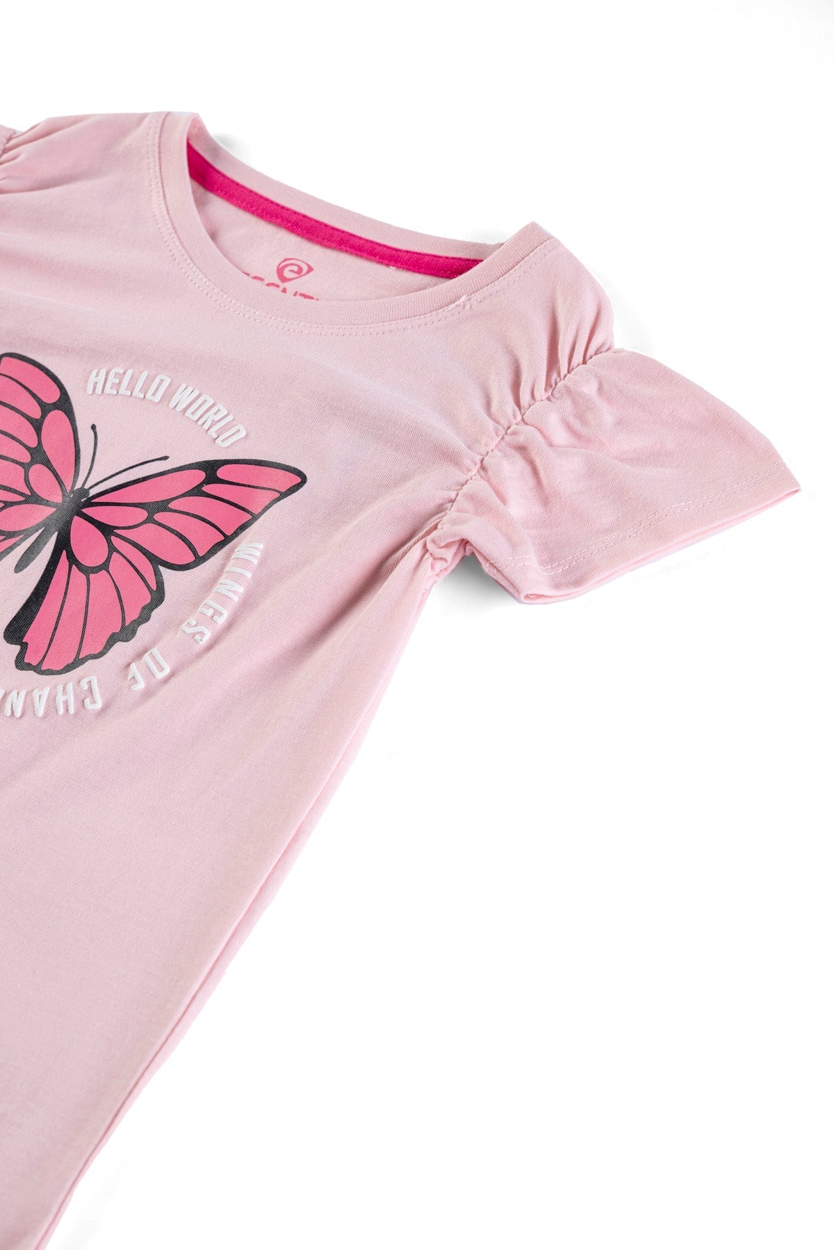 Butterfly Printed Girl&#39;s T-Shirt.