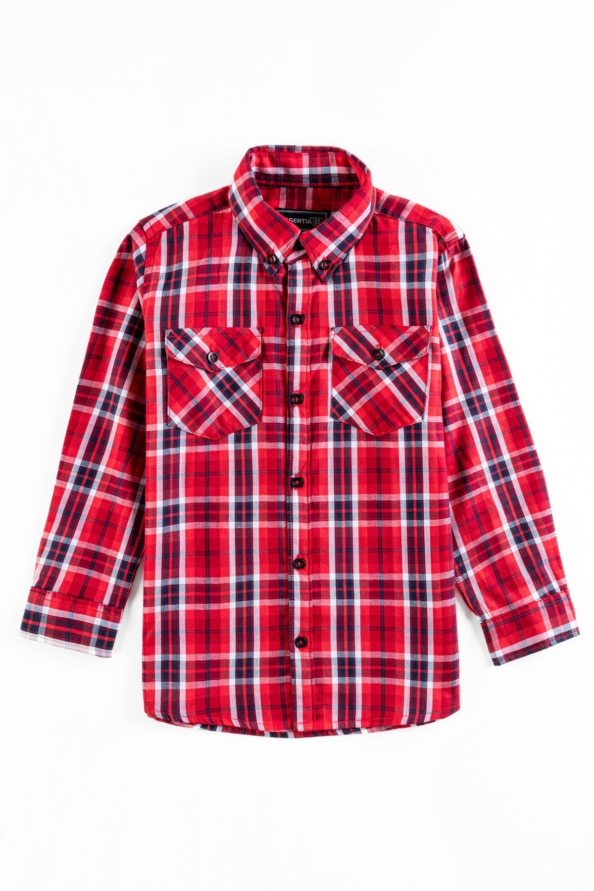 Red Checked Boy&#39;s Shirt