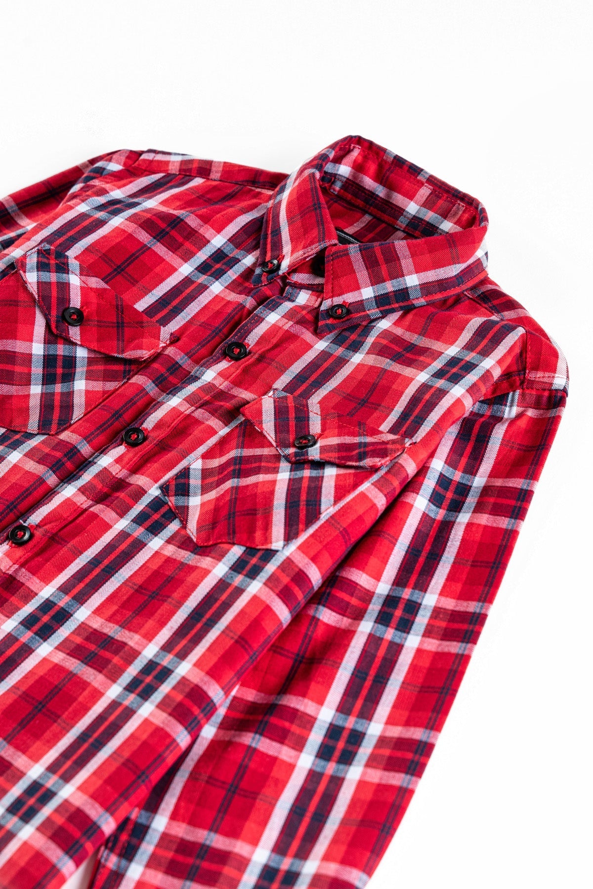 Red Checked Boy&#39;s Shirt