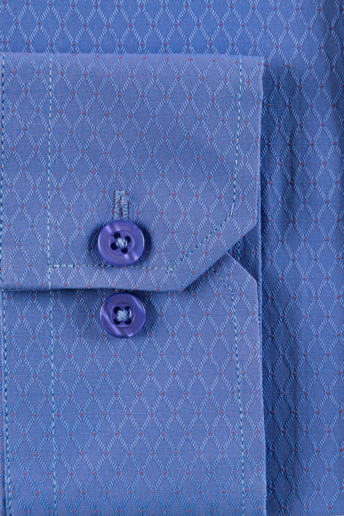 Men&#39;s Blue Texture Dress Shirt