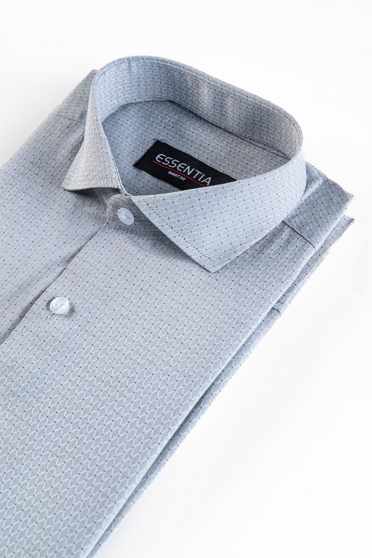 Men&#39;s Grey Texture Dress Shirt