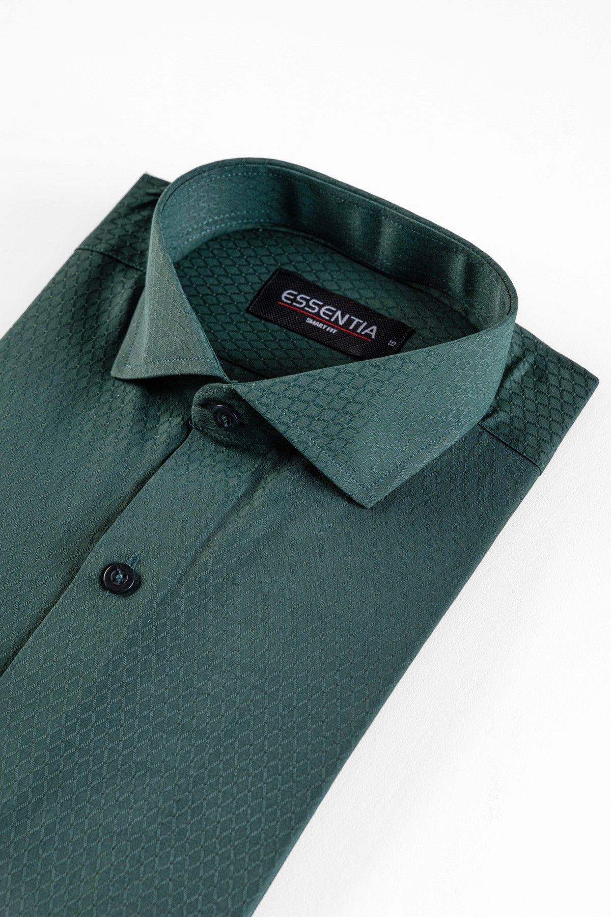 Men&#39;s Green Texture Dress Shirt