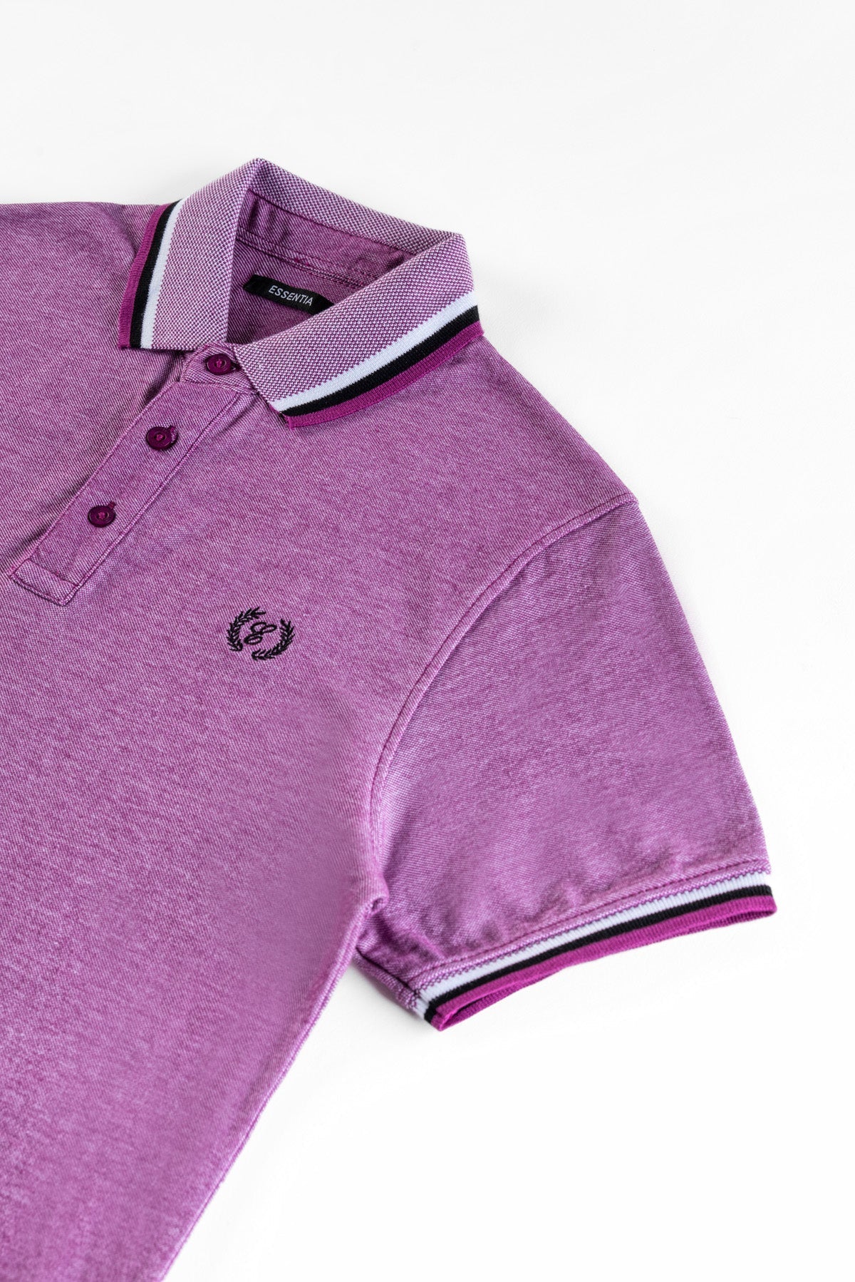 Wine Tipped Men&#39;s Polo Shirt.