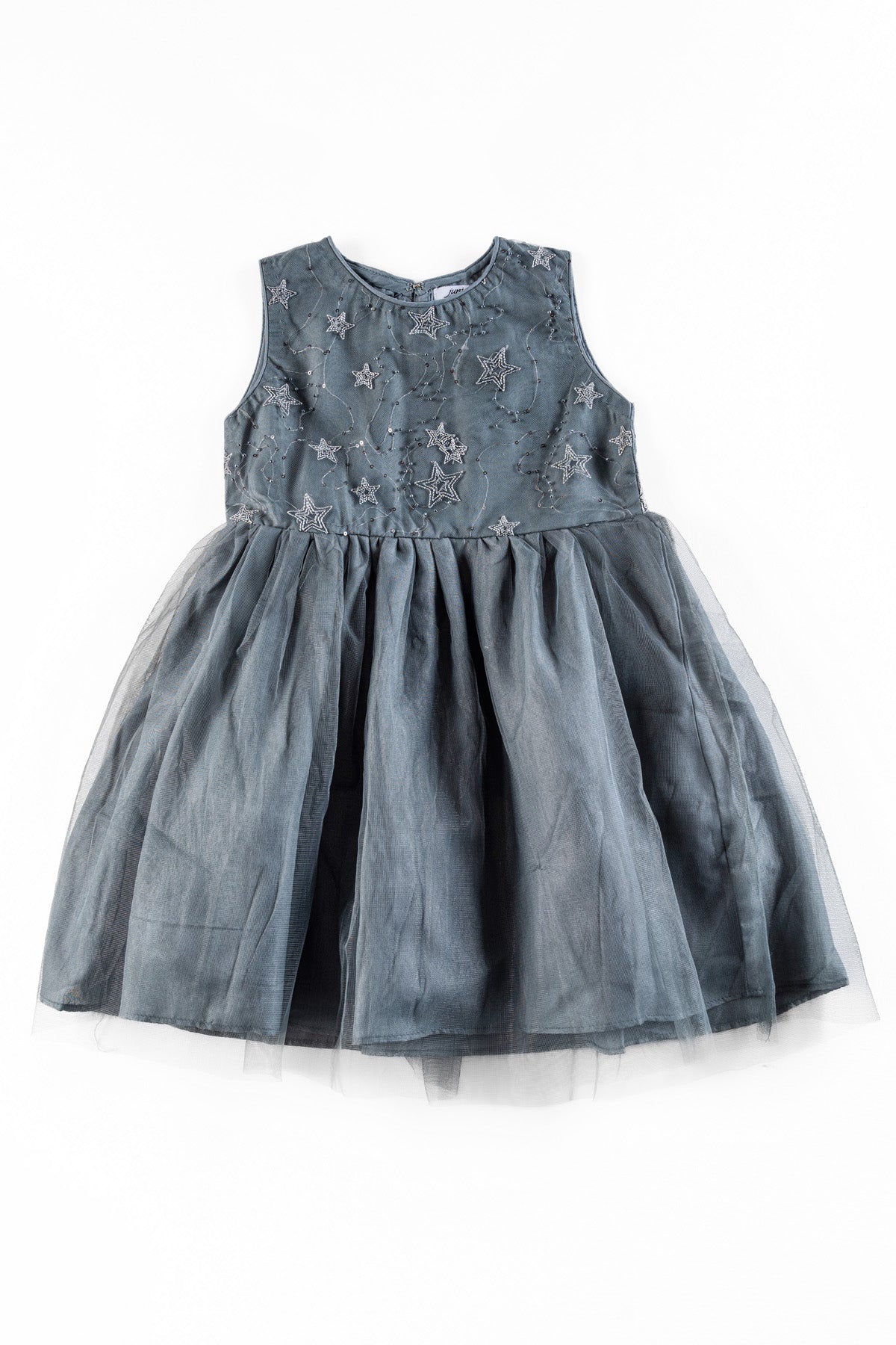 Girl&#39;s Grey Fancy Frock